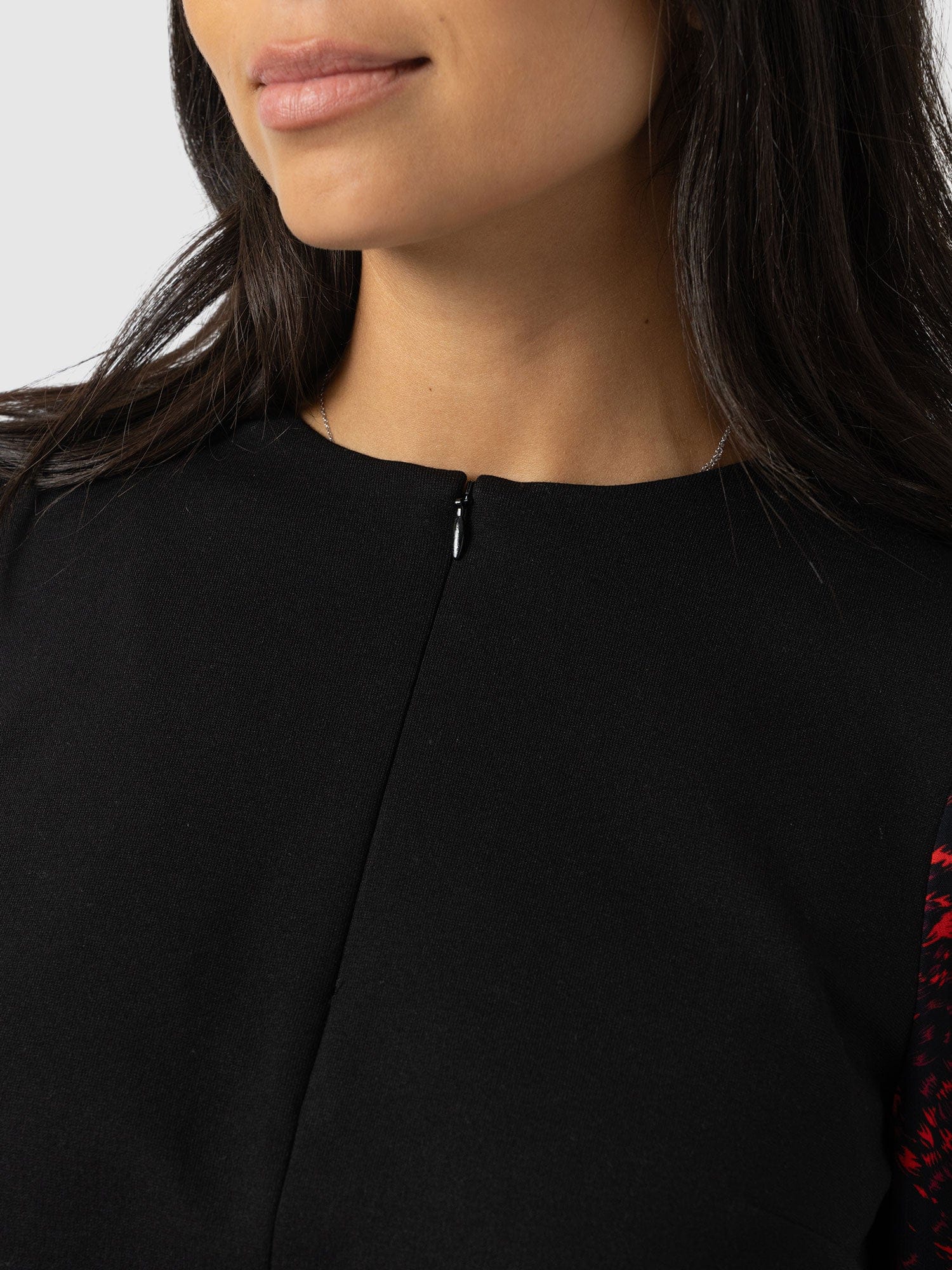 Ella Zip Up Top - Red Fade Spot - Women's T-shirts | Saint + Sofia® USA