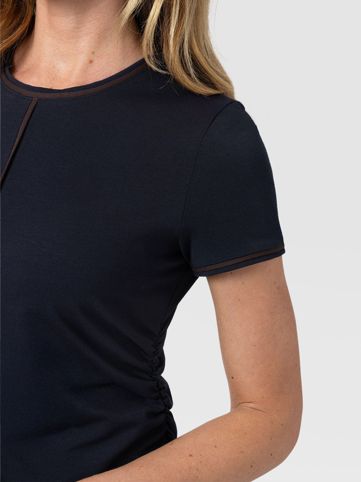 Ellen Piping Dress - Navy - Women's Dresses | Saint + Sofia® USA