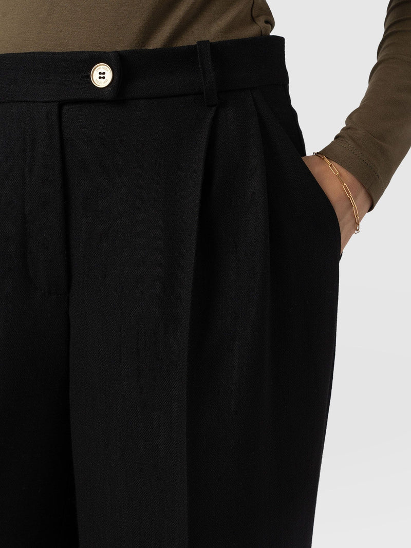 Emery Wide Leg Pant - Black