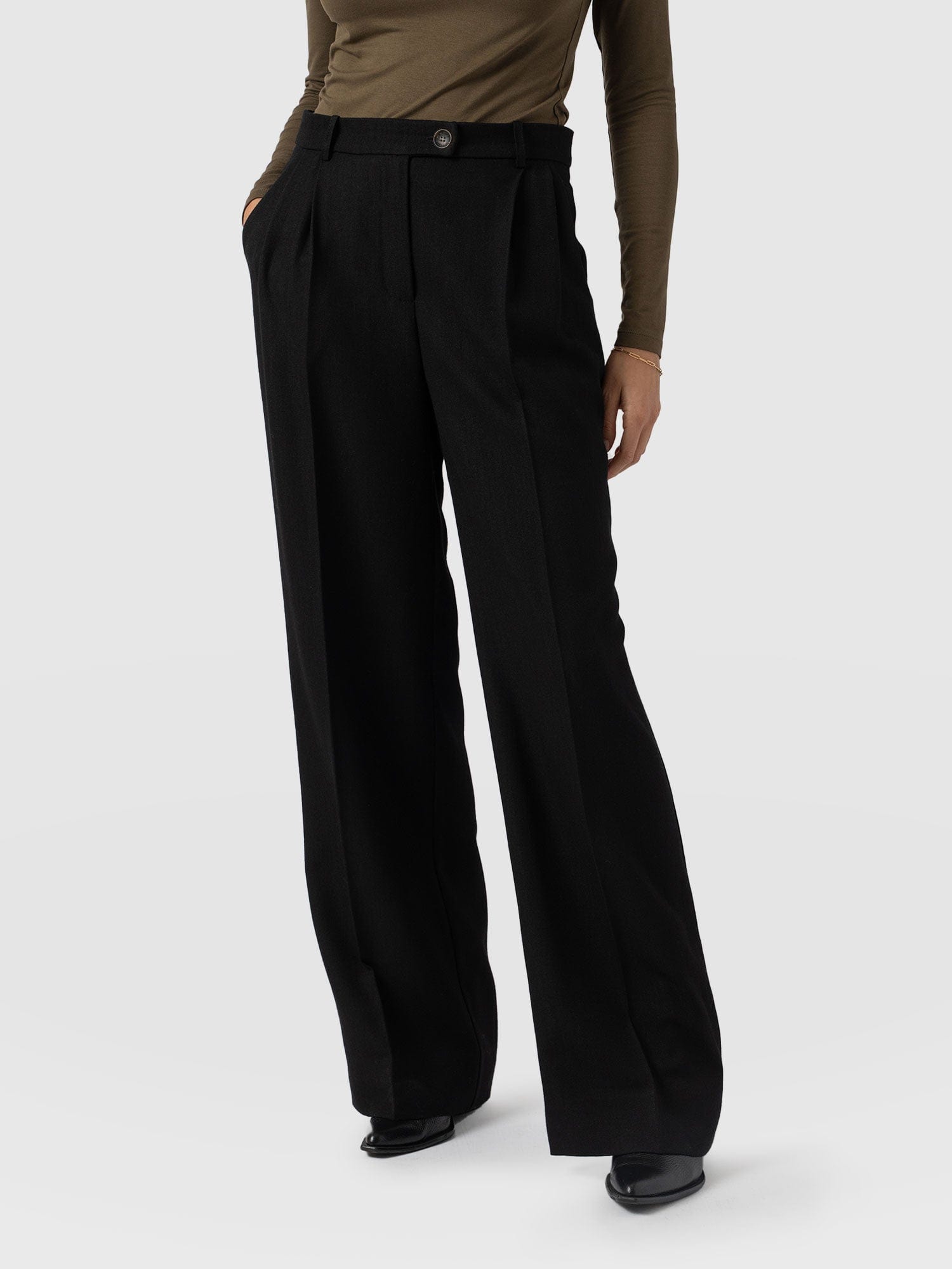 Argent Wide Leg Pant Black - Women's Pants | Saint + Sofia® US