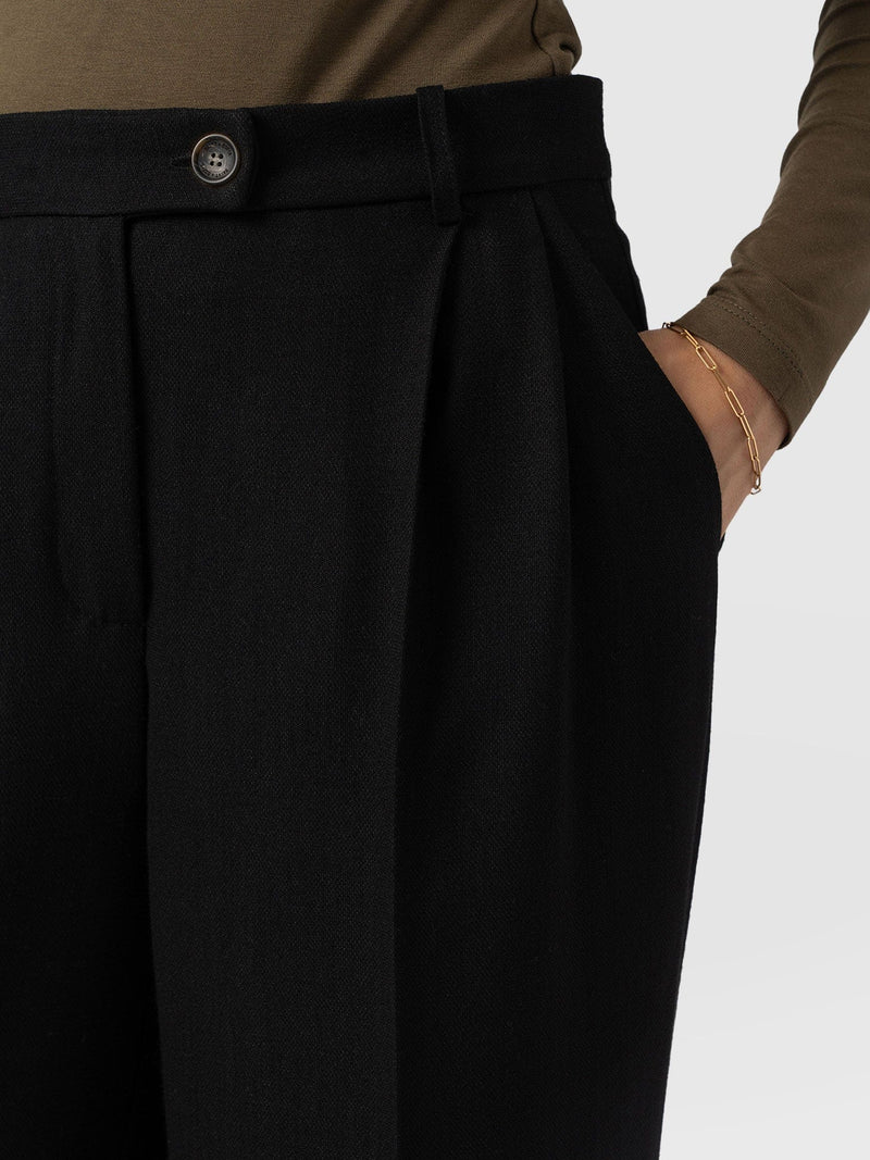 Emery Wide Leg Pant Black - Women's Pants | Saint + Sofia® US