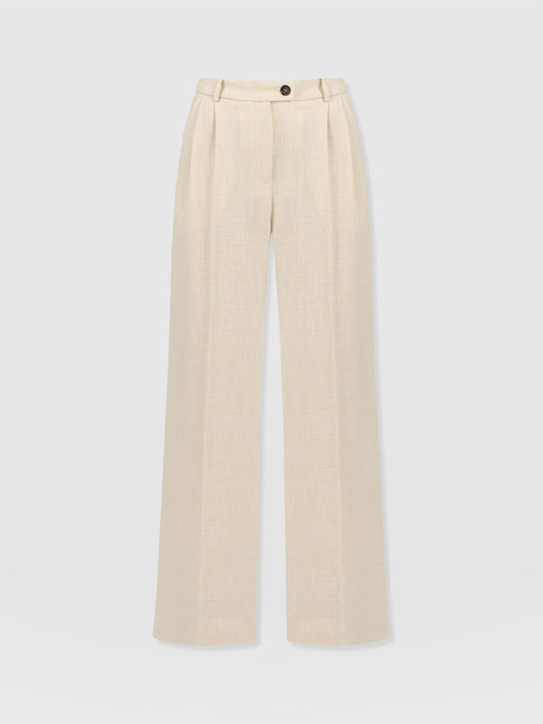 Emery Wide Leg Pant Cream - Women's Trousers | Saint + Sofia® US