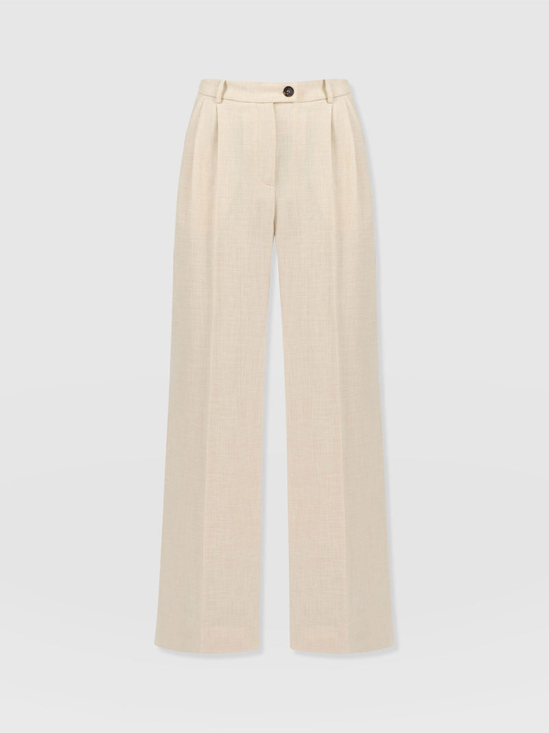 Emery Wide Leg Pant Cream - Women's Trousers | Saint + Sofia® US