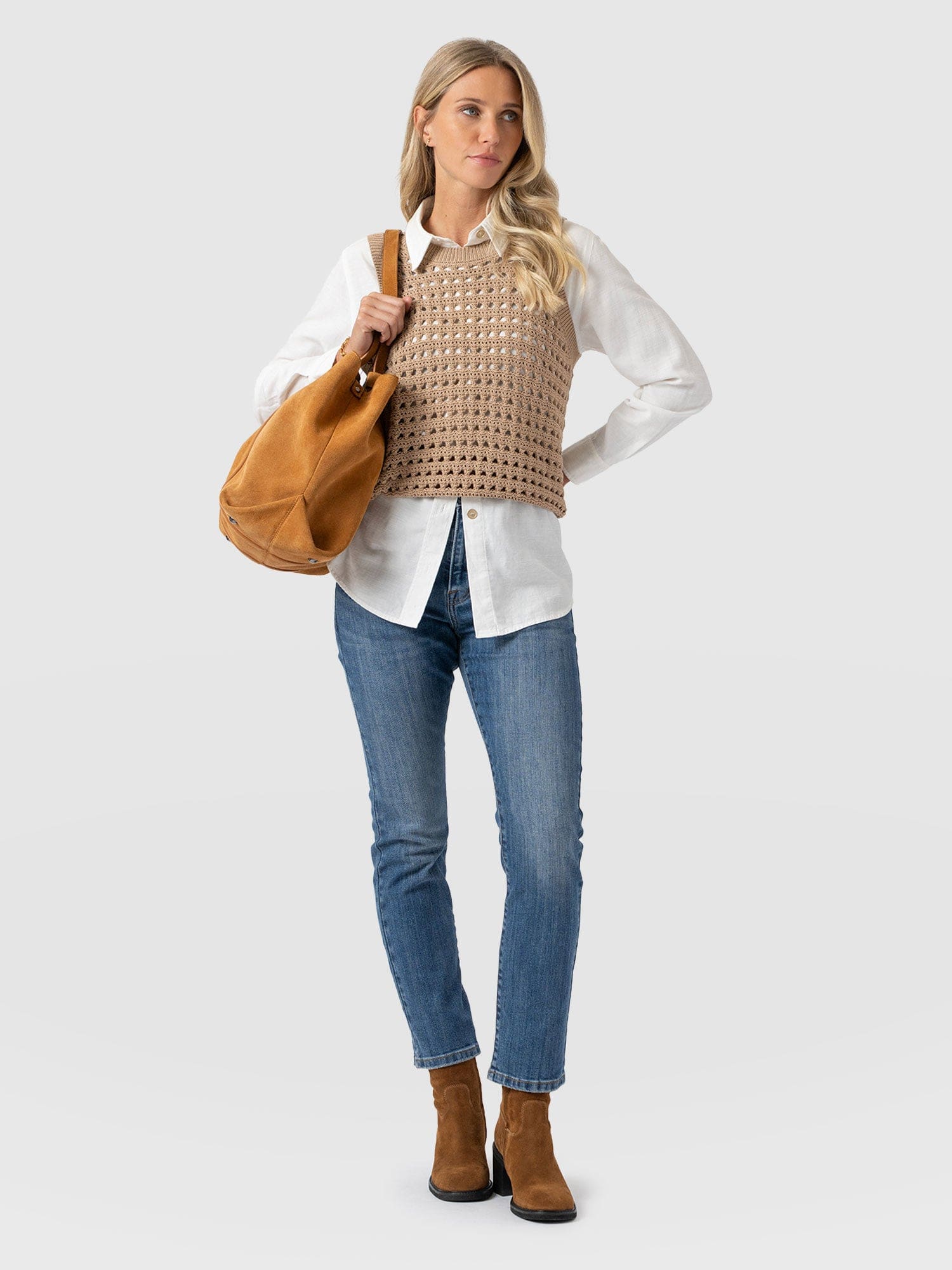 Emma Straight Leg Jeans Mid Blue - Women's Jeans | Saint + Sofia® US