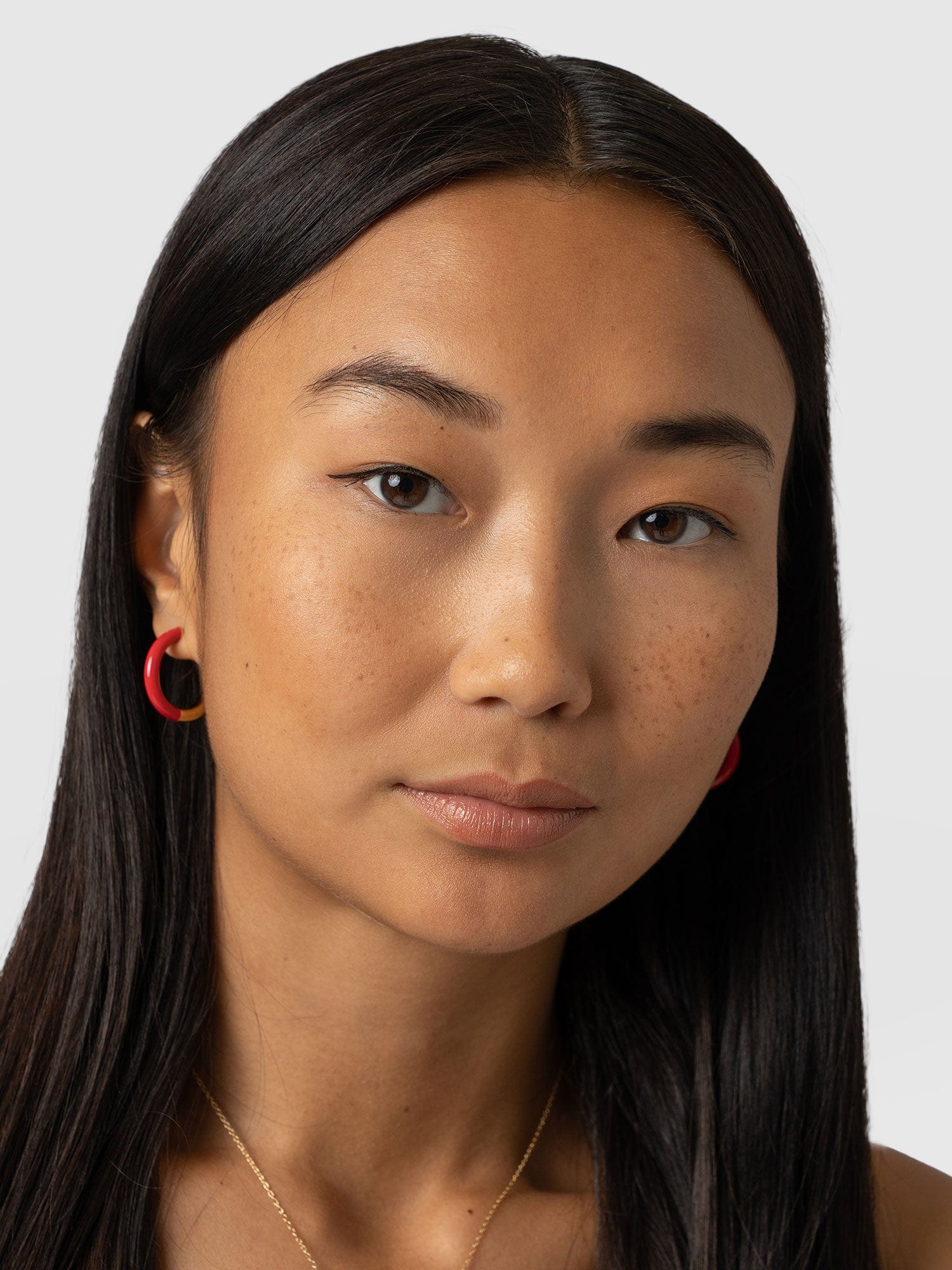 Enamel Stripe Charm Necklace Gold and Black - Women's Jewellery | Saint + Sofia® UK