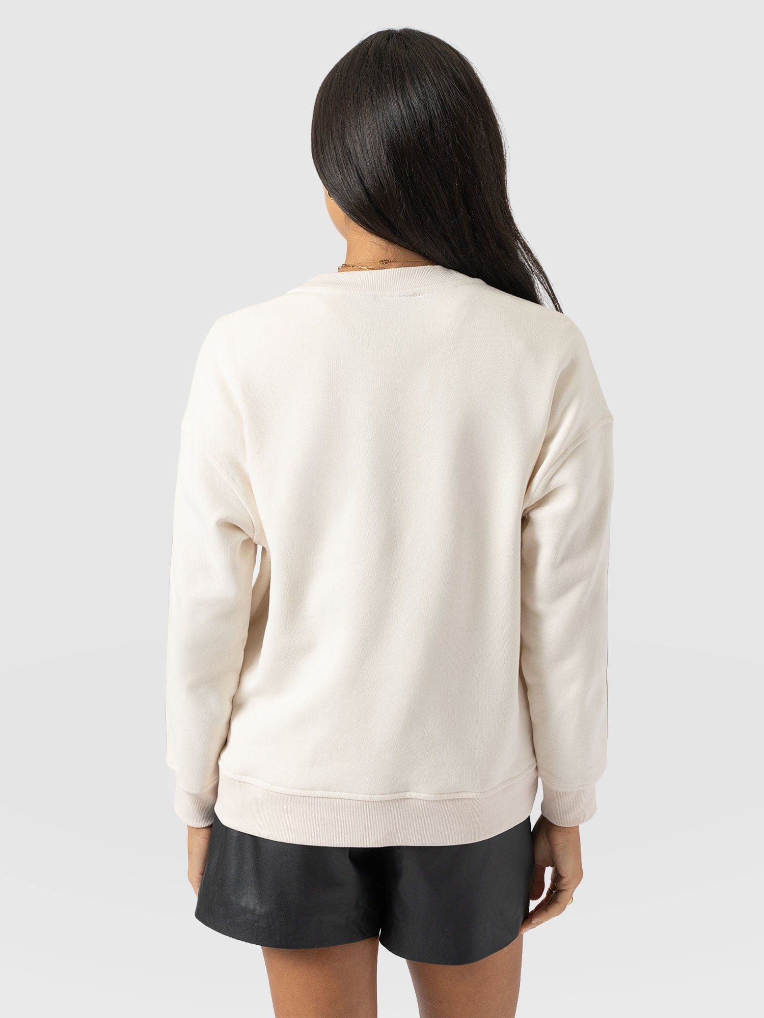 Victory Sweatshirt - Cream - Black Stripe - Women's Sweaters | Saint and Sofia® USA