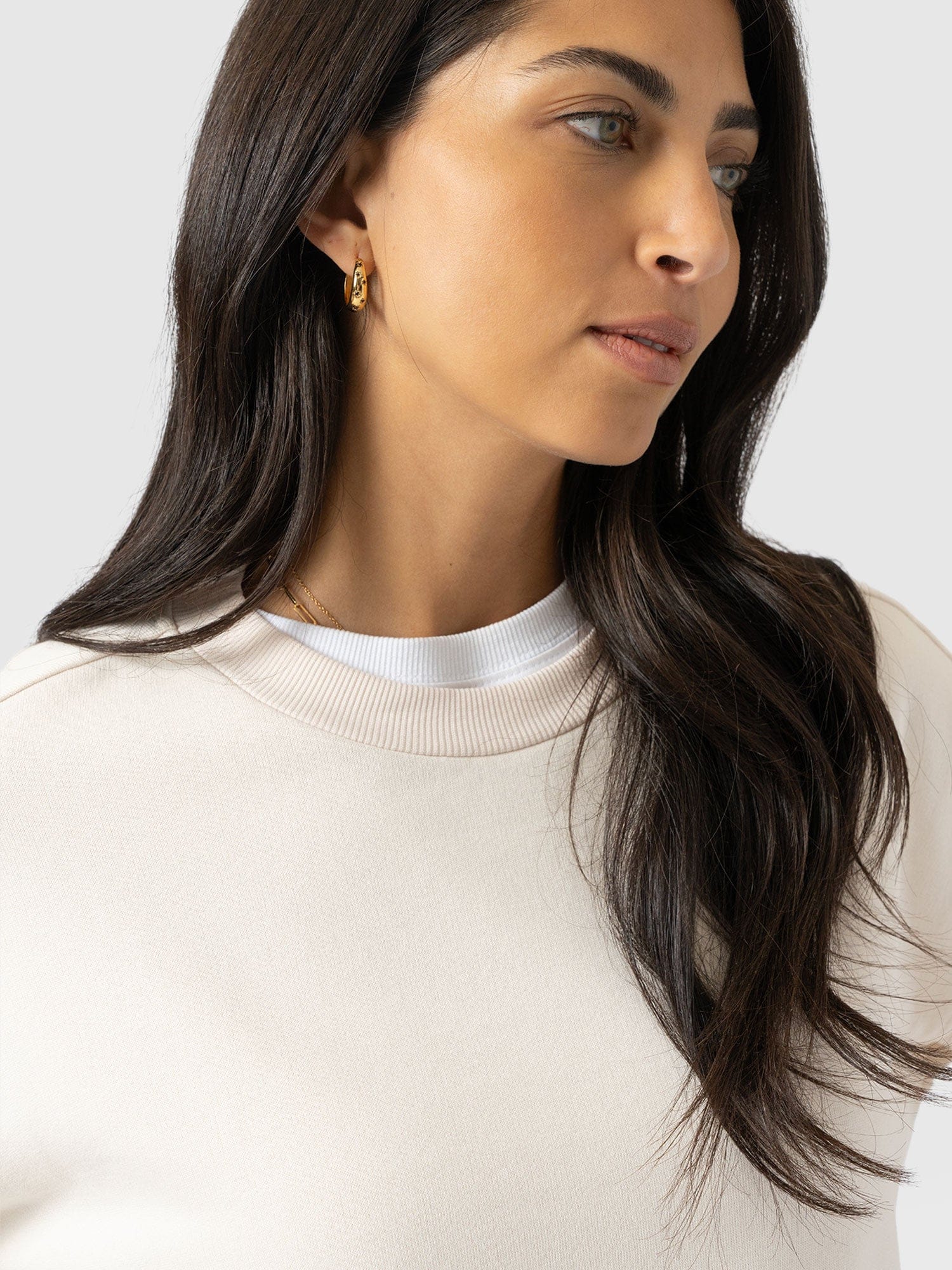 Victory Sweatshirt - Cream - Black Stripe - Women's Sweaters | Saint and Sofia® USA
