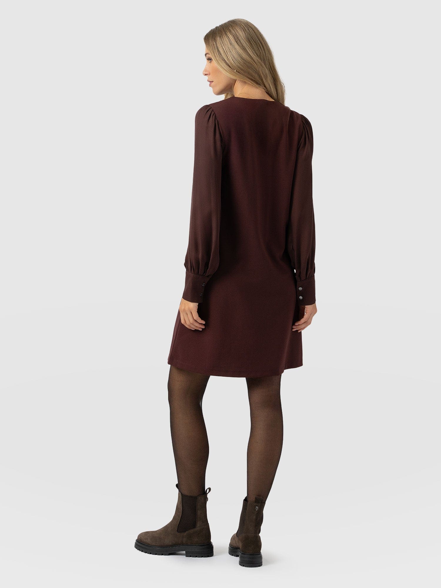 Esme Zip Up Dress Maroon - Women's Dresses | Saint + Sofia® US