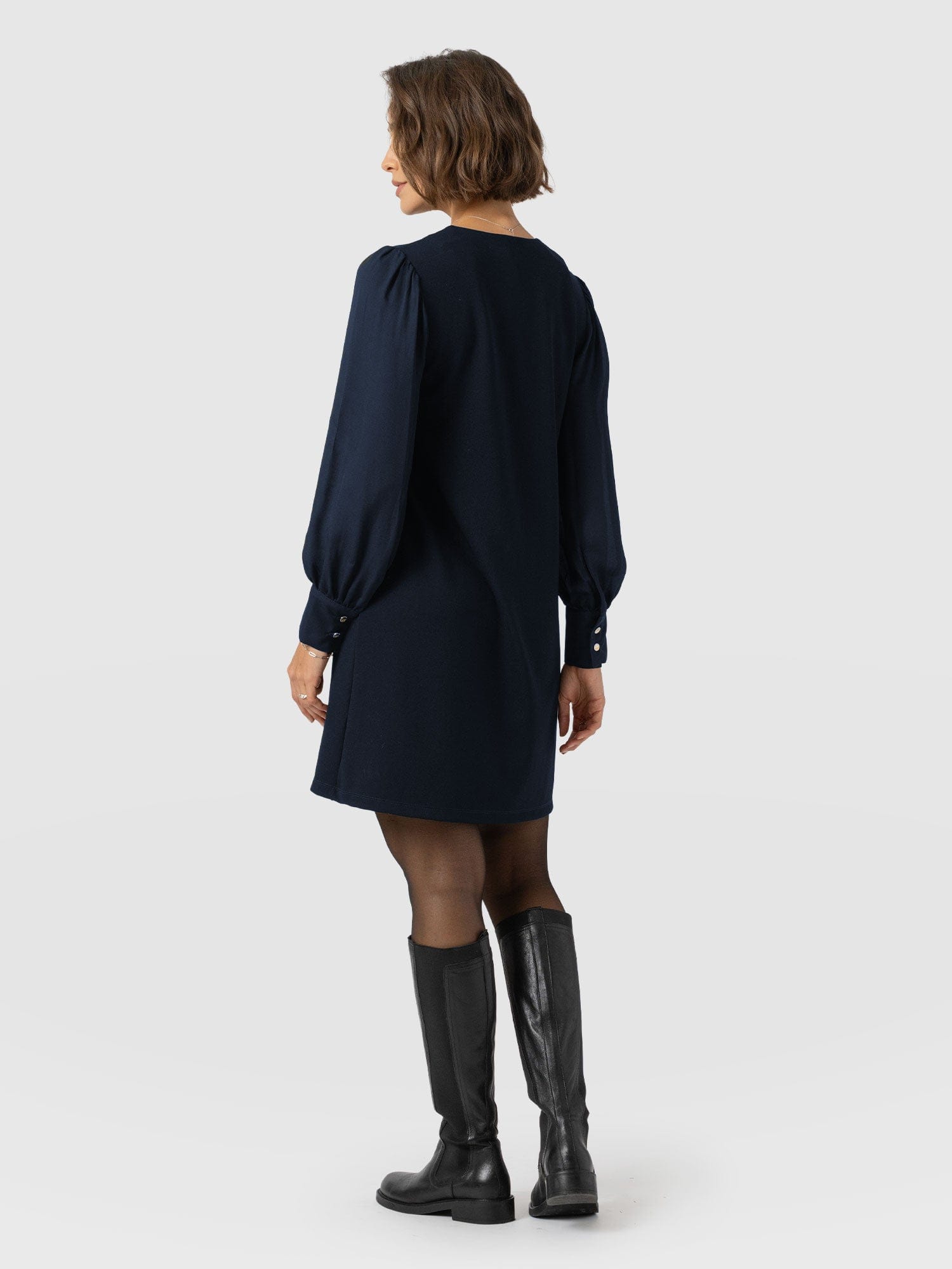 Esme Zip Up Dress Navy - Women's Dresses | Saint + Sofia® US