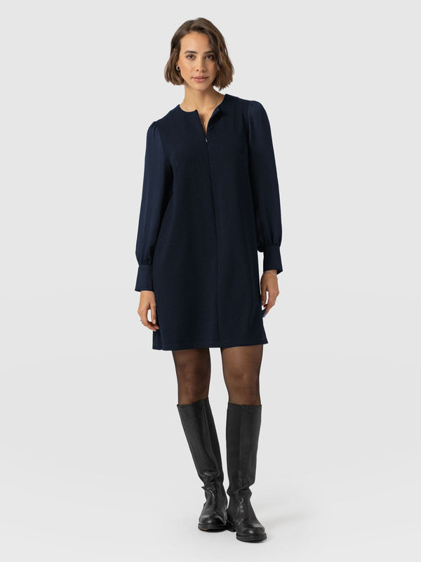 Esme Zip Up Dress Navy - Women's Dresses | Saint + Sofia® US