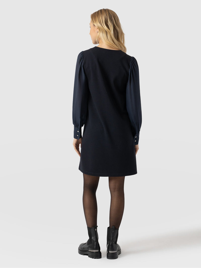 Esme Zip Up Dress Navy - Women's Dresses | Saint + Sofia® US