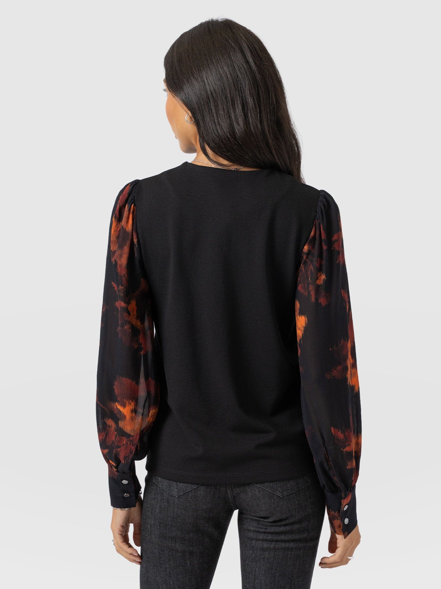 Esme Zip Up Top - Autumn Floral - Women's T-shirts | Saint + Sofia® USA