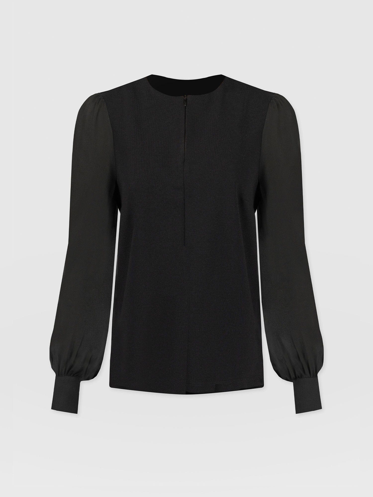 Esme Zip Up Top Black - Women's Tops | Saint + Sofia® USA