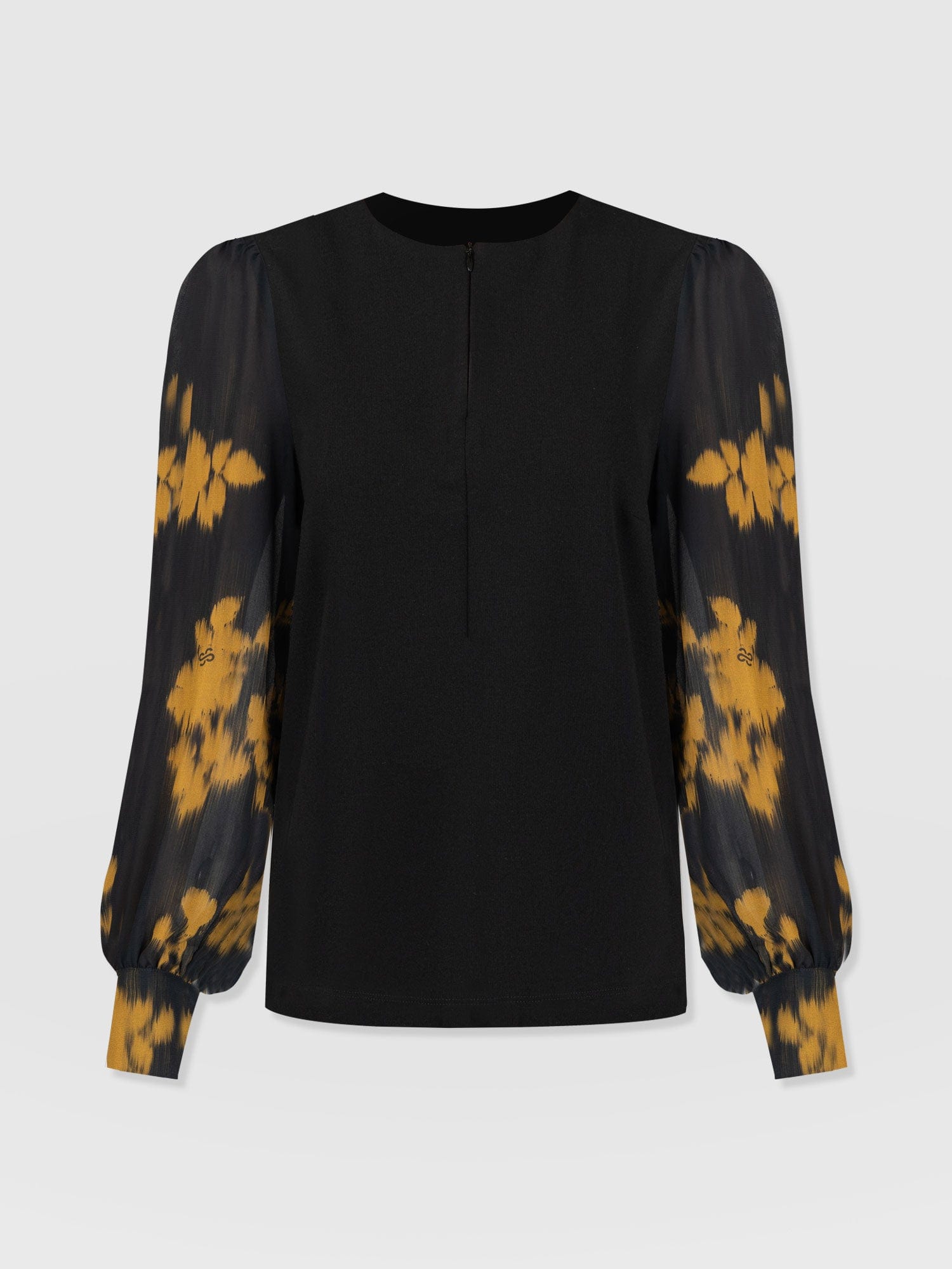 Esme Zip Up Top Yellow Fade Floral - Women's Tops | Saint + Sofia® US