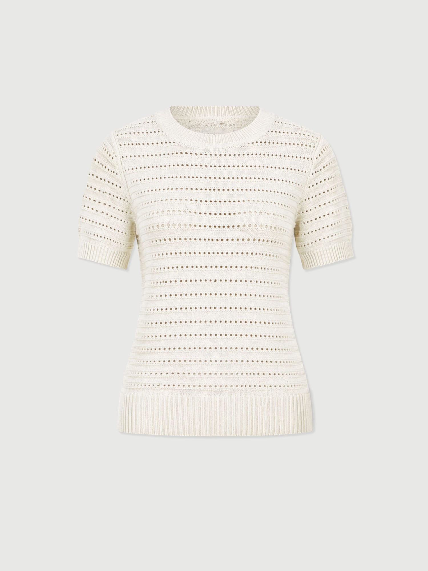 Ester Short Sleeve Knit - Cream - Women's Sweaters | Saint + Sofia® USA