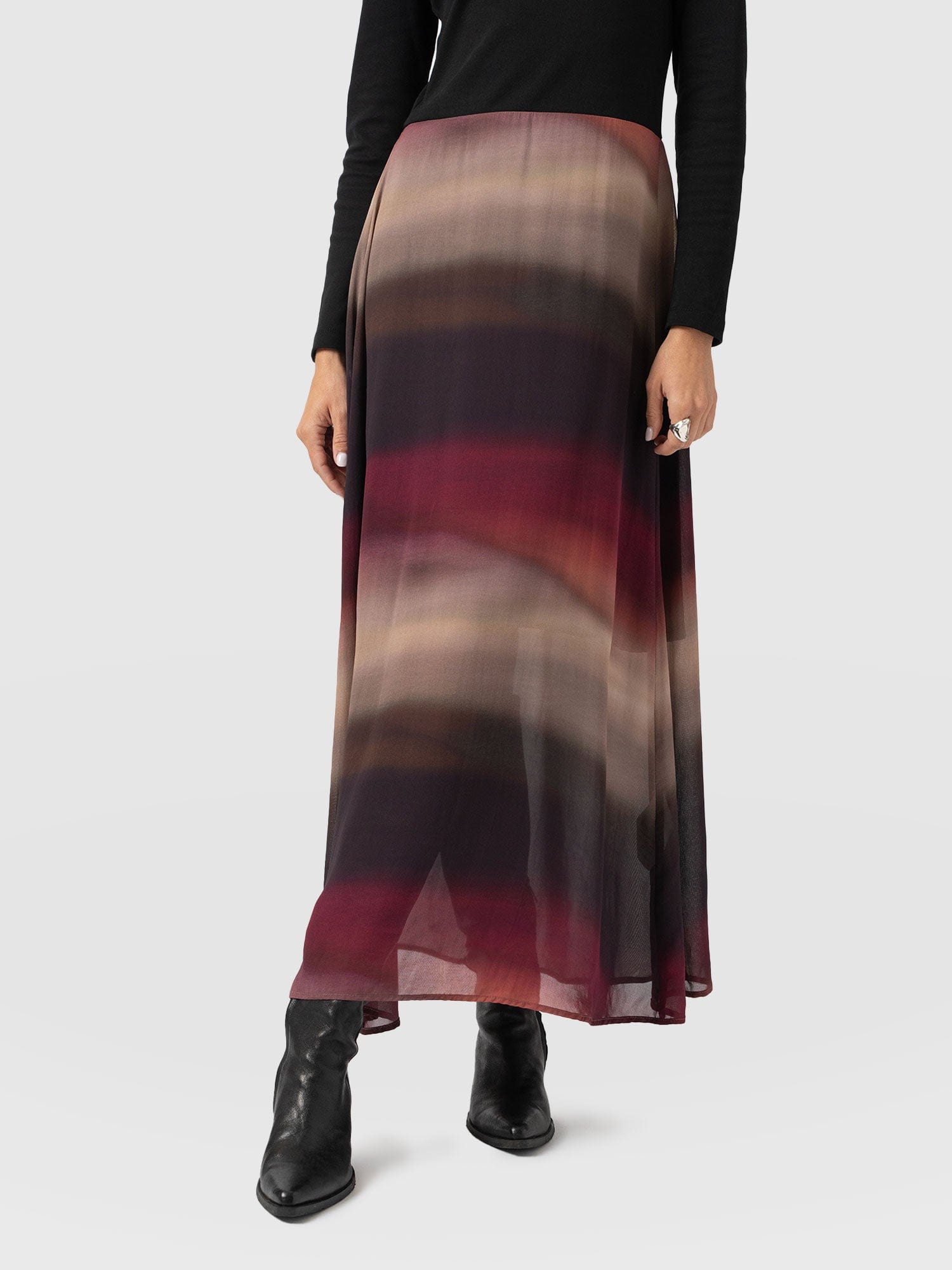 Etta Contrast Dress - Purple Gradient - Women's Dresses | Saint + Sofia® USA