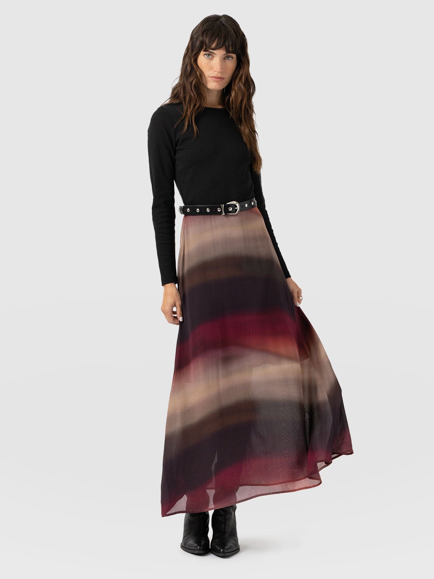 Etta Contrast Dress - Purple Gradient - Women's Dresses | Saint + Sofia® USA