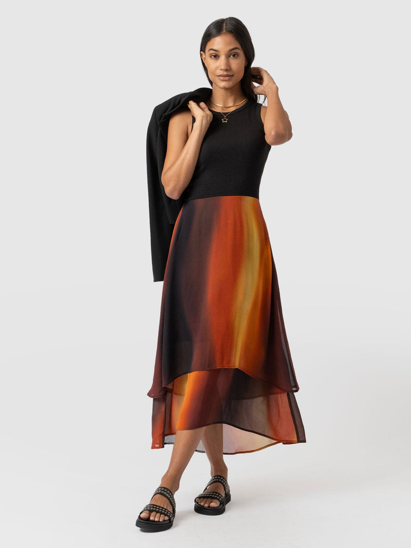 Etta Layered Dress Amber Gradient - Women's Skirts | Saint + Sofia® USA