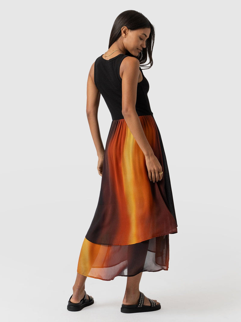 Etta Layered Dress Amber Gradient - Women's Skirts | Saint + Sofia® USA