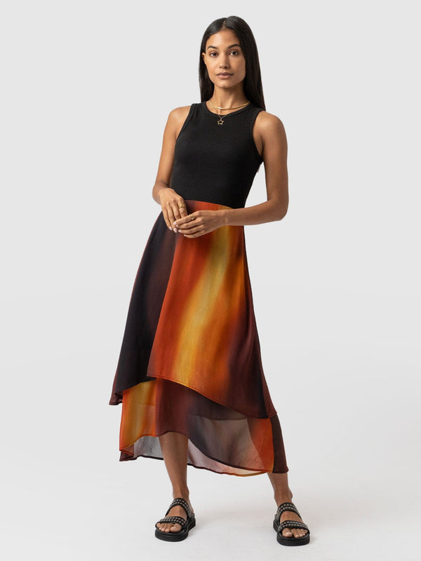 Etta Layered Dress Amber Gradient - Women's Skirts | Saint + Sofia® USA