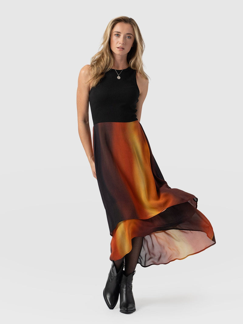 Etta Layered Dress Amber Gradient - Women's Skirts | Saint + Sofia® USA