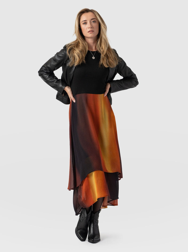 Etta Layered Dress Amber Gradient - Women's Skirts | Saint + Sofia® USA