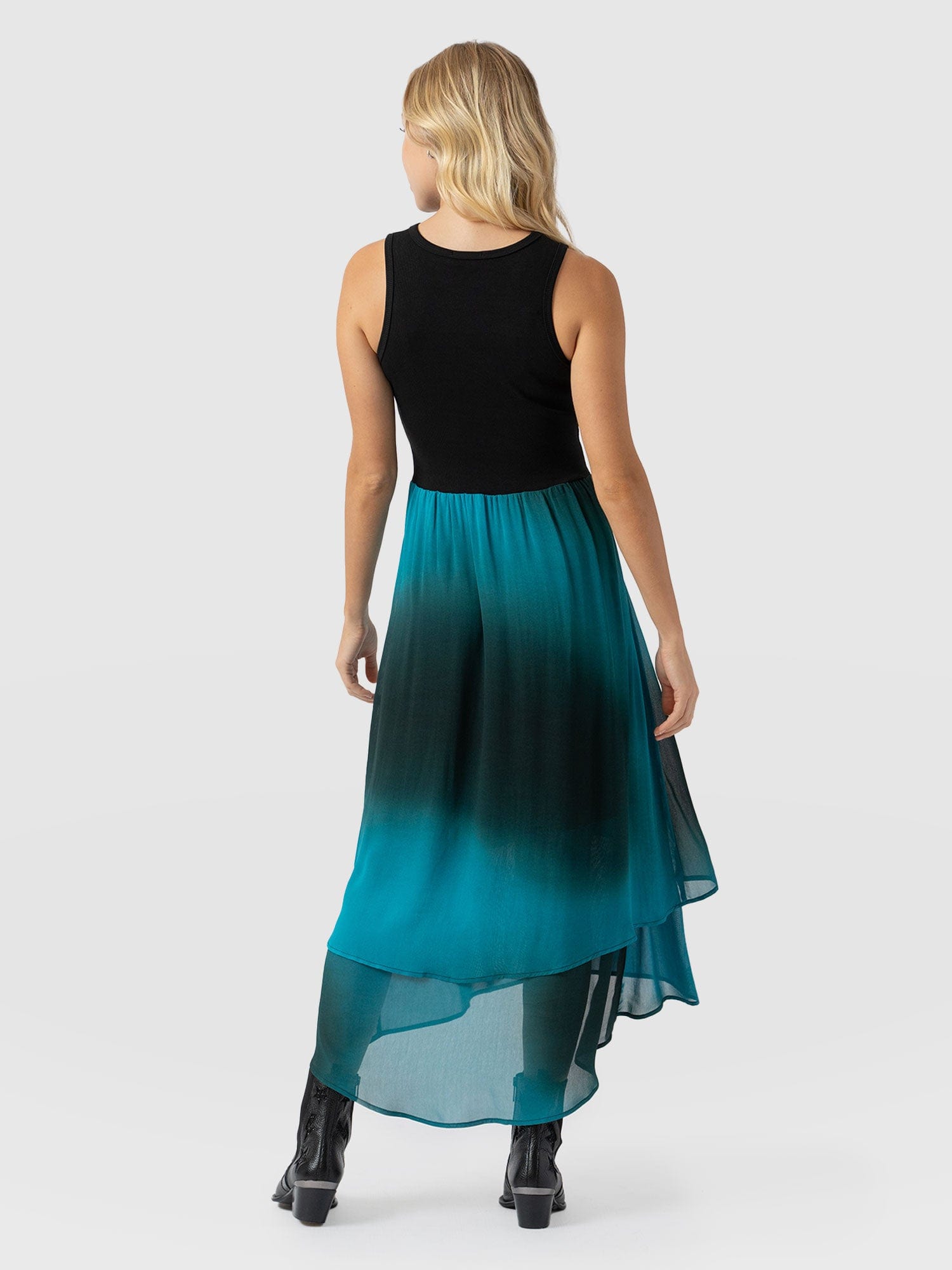 Etta Layered Dress Blue Coral - Women's Skirts | Saint + Sofia® USA