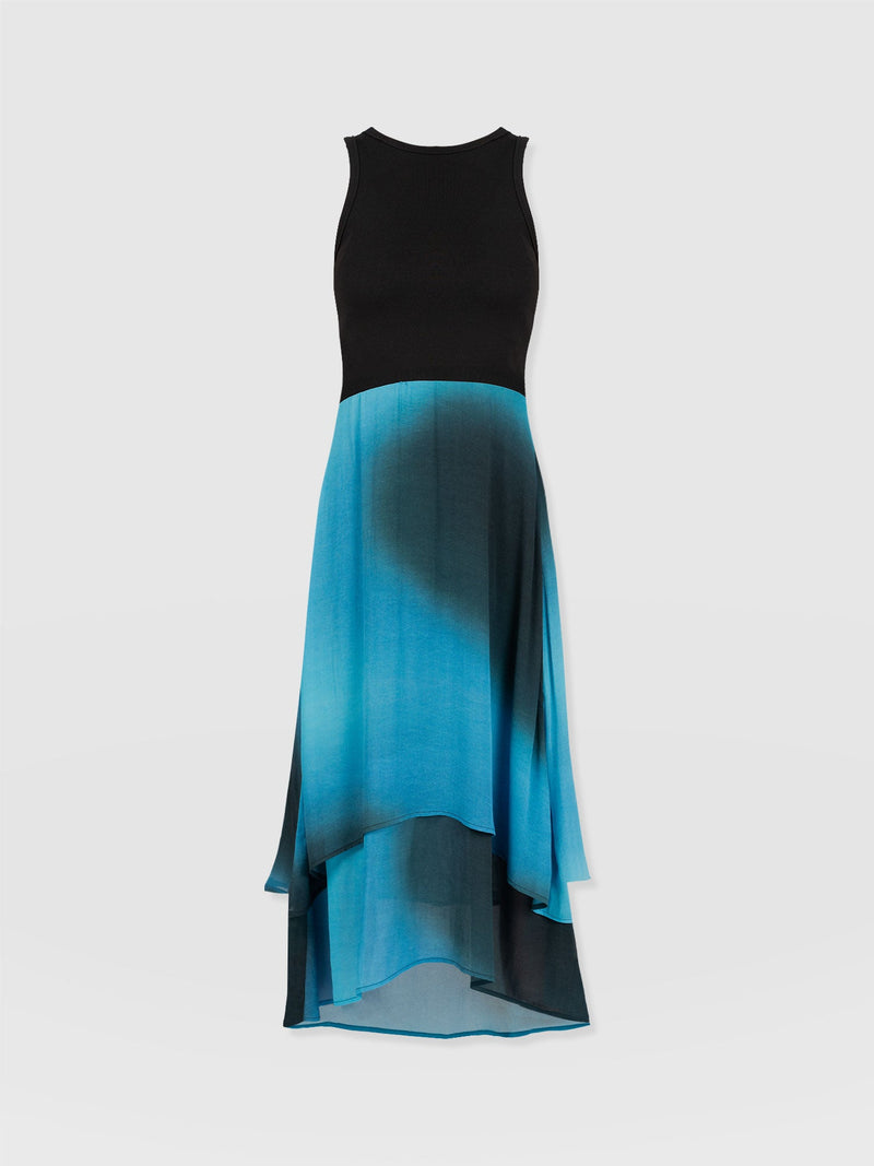 Etta Layered Dress Blue Coral - Women's Skirts | Saint + Sofia® USA