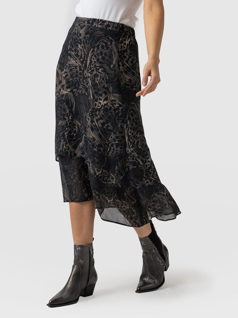 Etta Layered Dress Spot Feather - Women's Skirts | Saint + Sofia® US