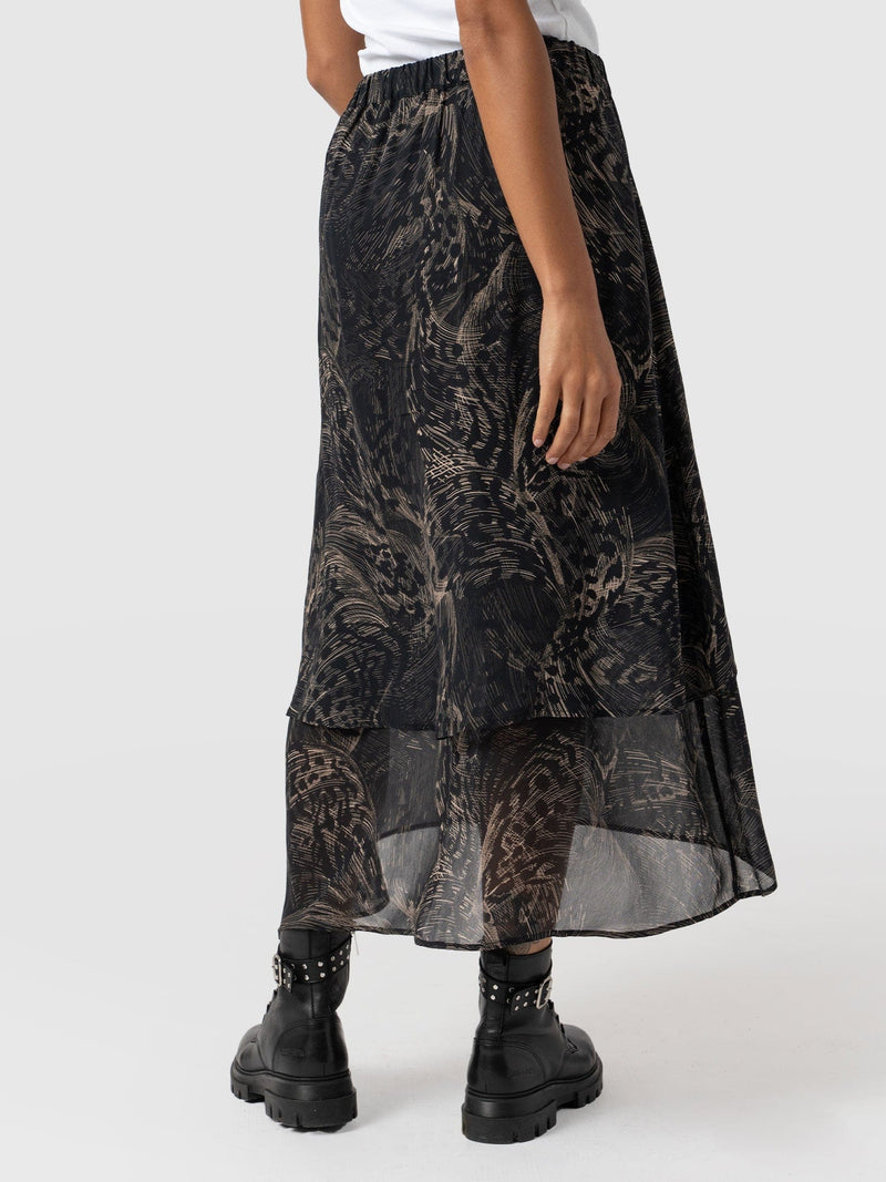 Etta Layered Dress Spot Feather - Women's Skirts | Saint + Sofia® US