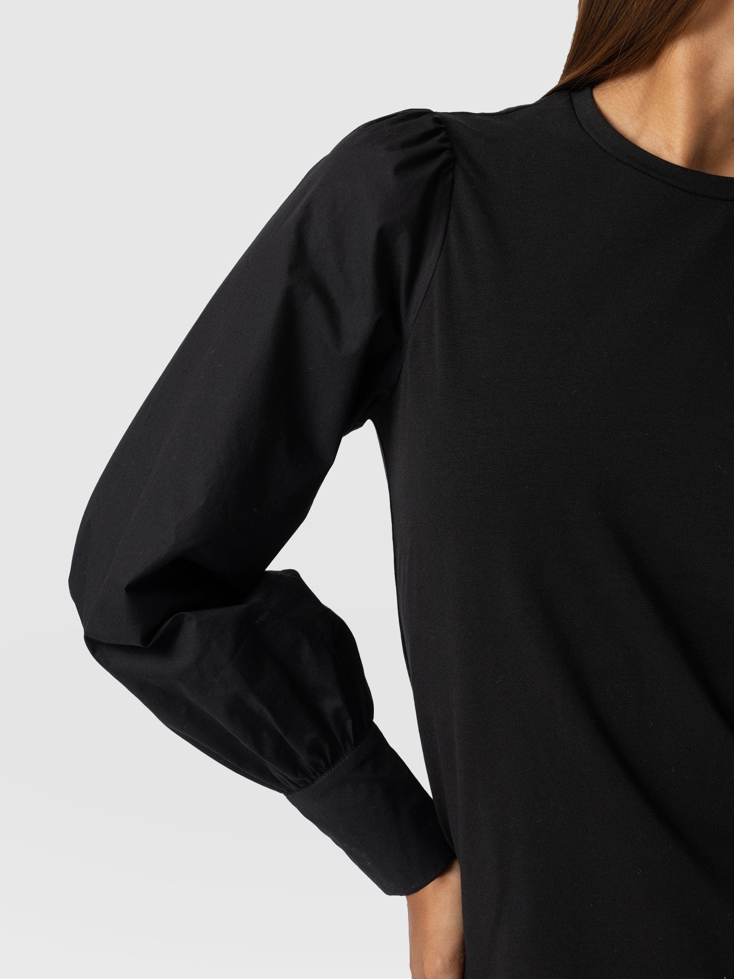 Eva Mock Top Black - Women's Tops | Saint + Sofia® UK