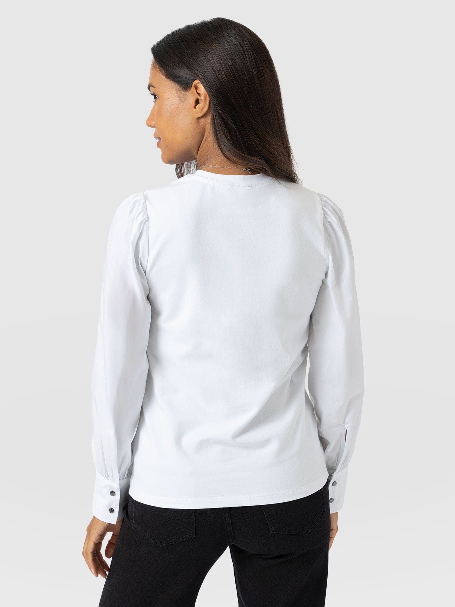 Eva Mockable Top White - Women's Tops | Saint + Sofia® USA