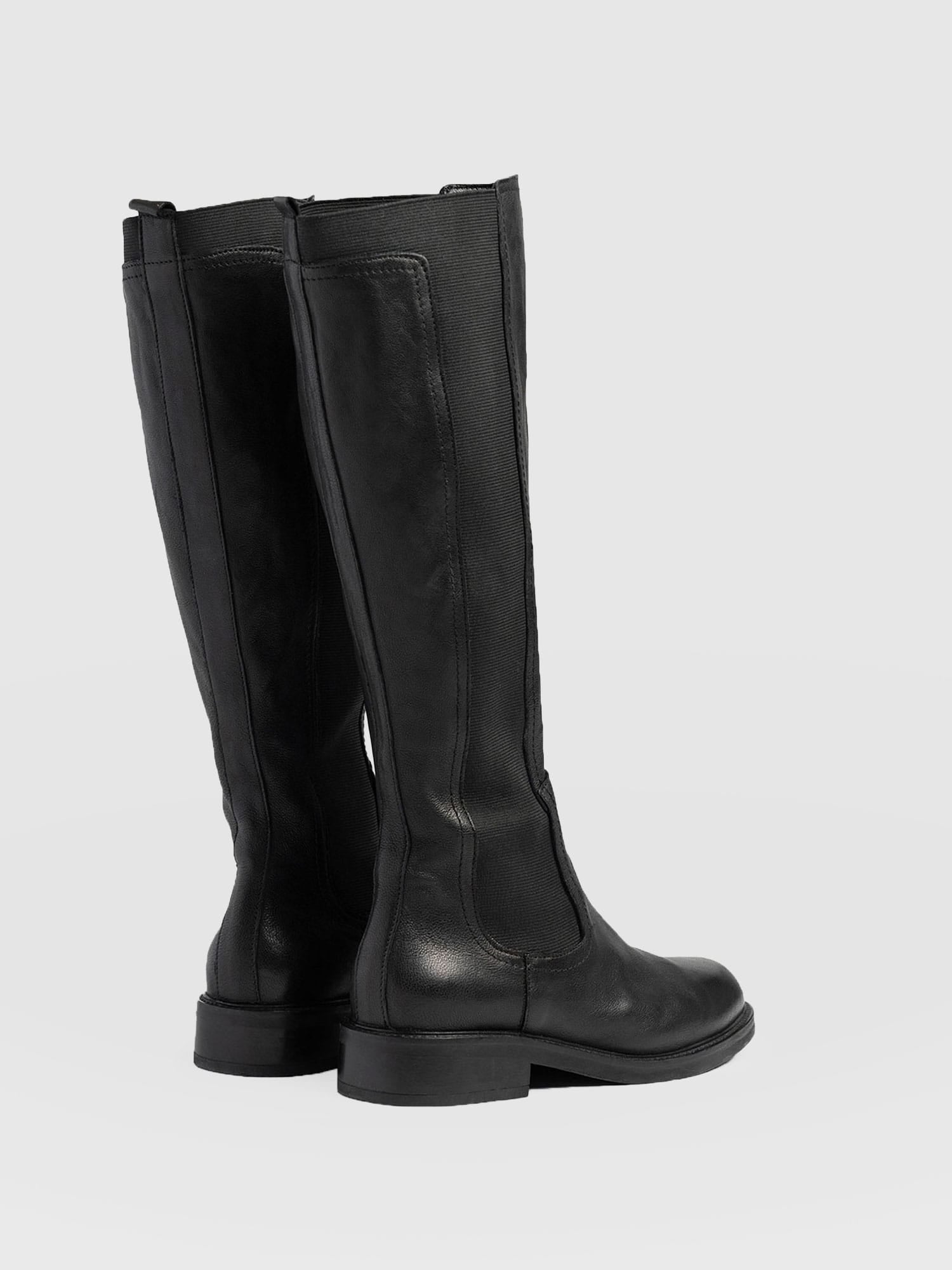 Evelyn Knee High Boot Black - Women's Leather Boots | Saint + Sofia® US