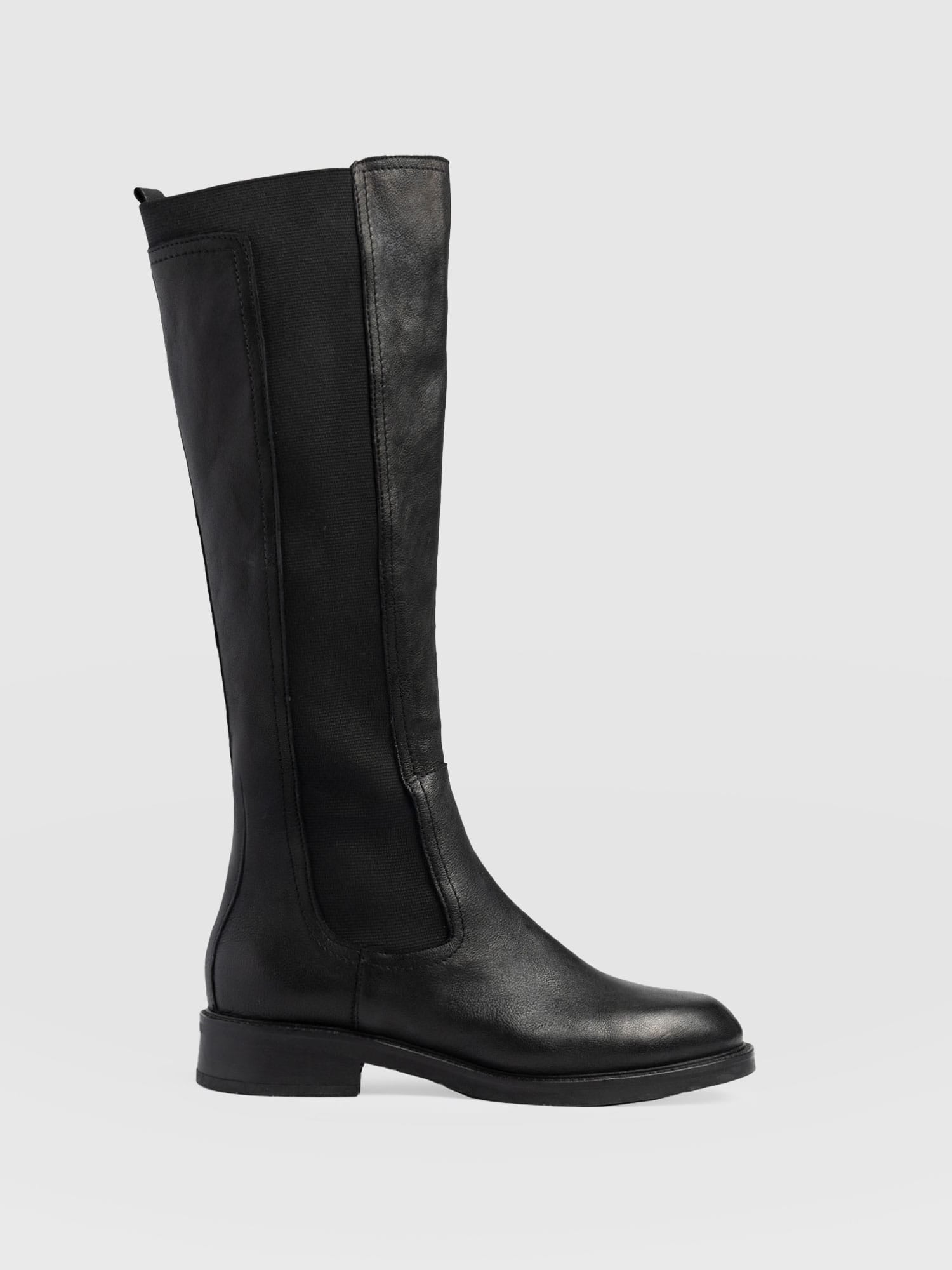 Evelyn Knee High Boot Black - Women's Leather Boots | Saint + Sofia® US