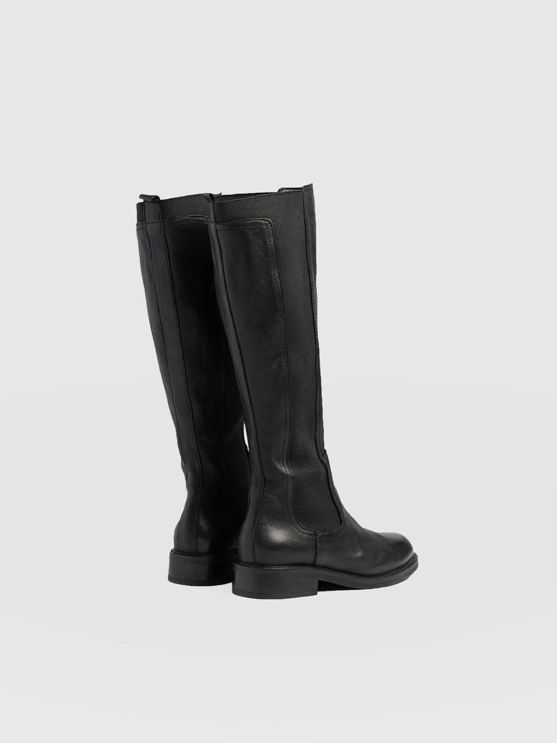 Evelyn Knee High Boot Black - Women's Leather Boots | Saint + Sofia® US