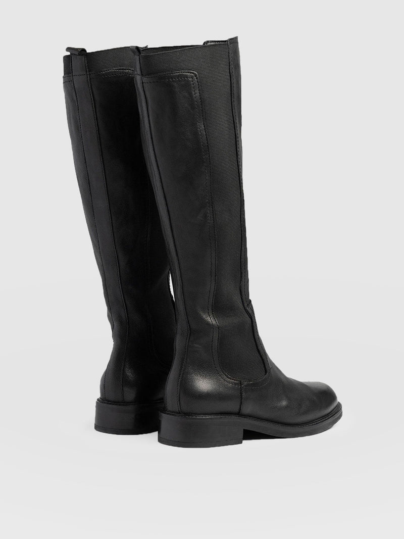 Evelyn Knee High Boot Black - Women's Leather Boots | Saint + Sofia® US