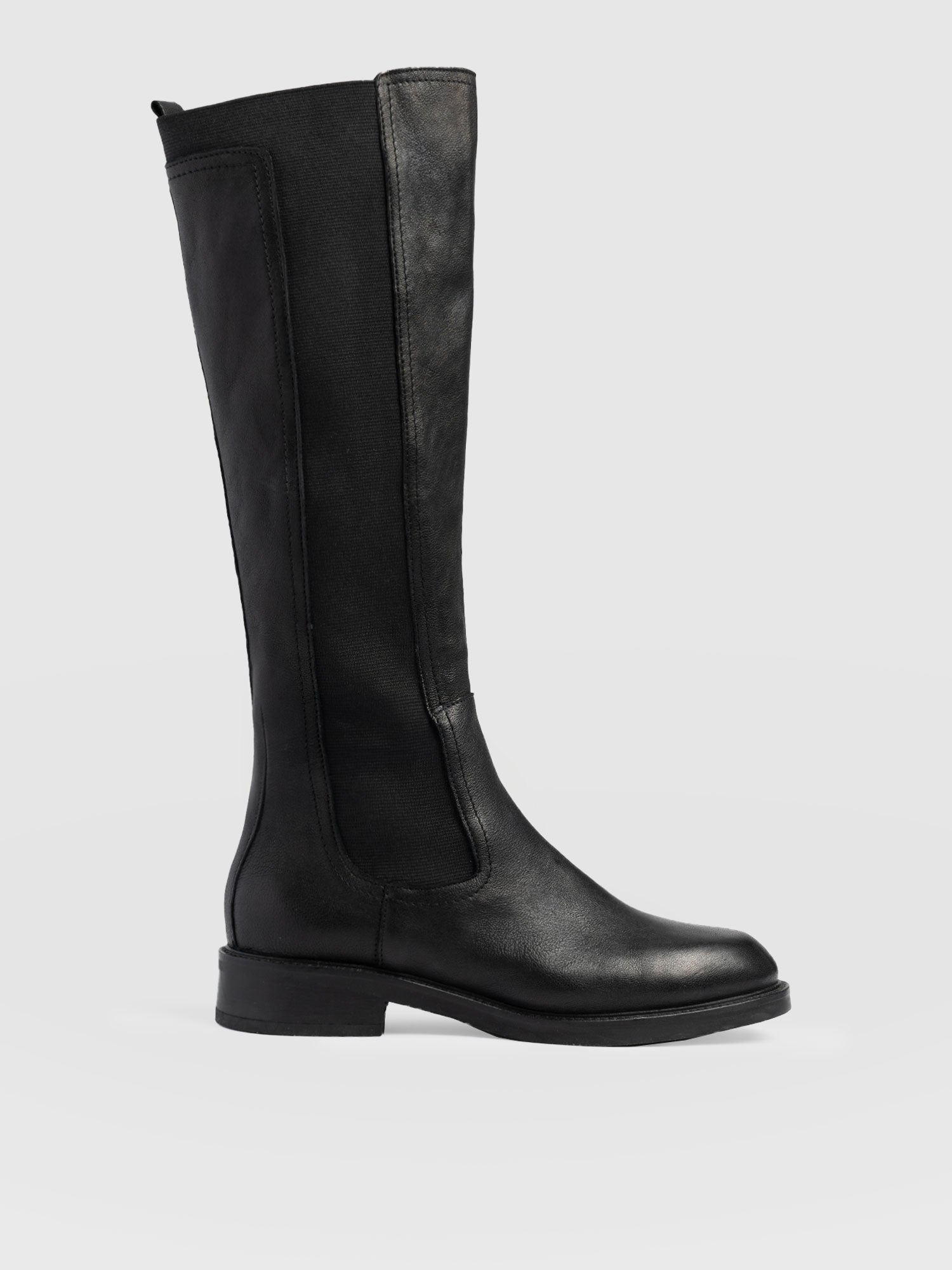 Evelyn Knee High Boot Black - Women's Leather Boots | Saint + Sofia® US