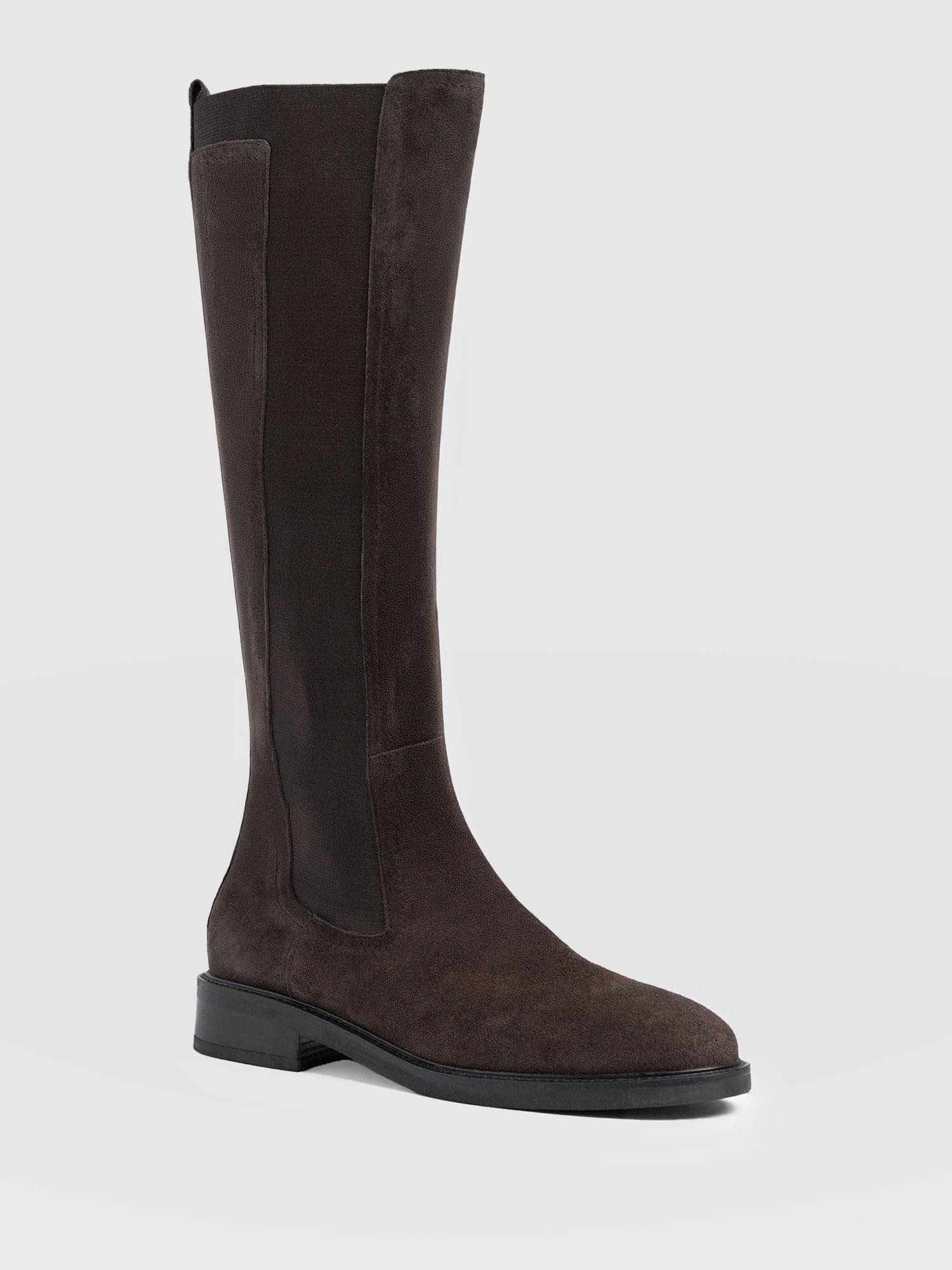 Evelyn Knee High Boot Brown - Women's Leather Boots | Saint + Sofia® US
