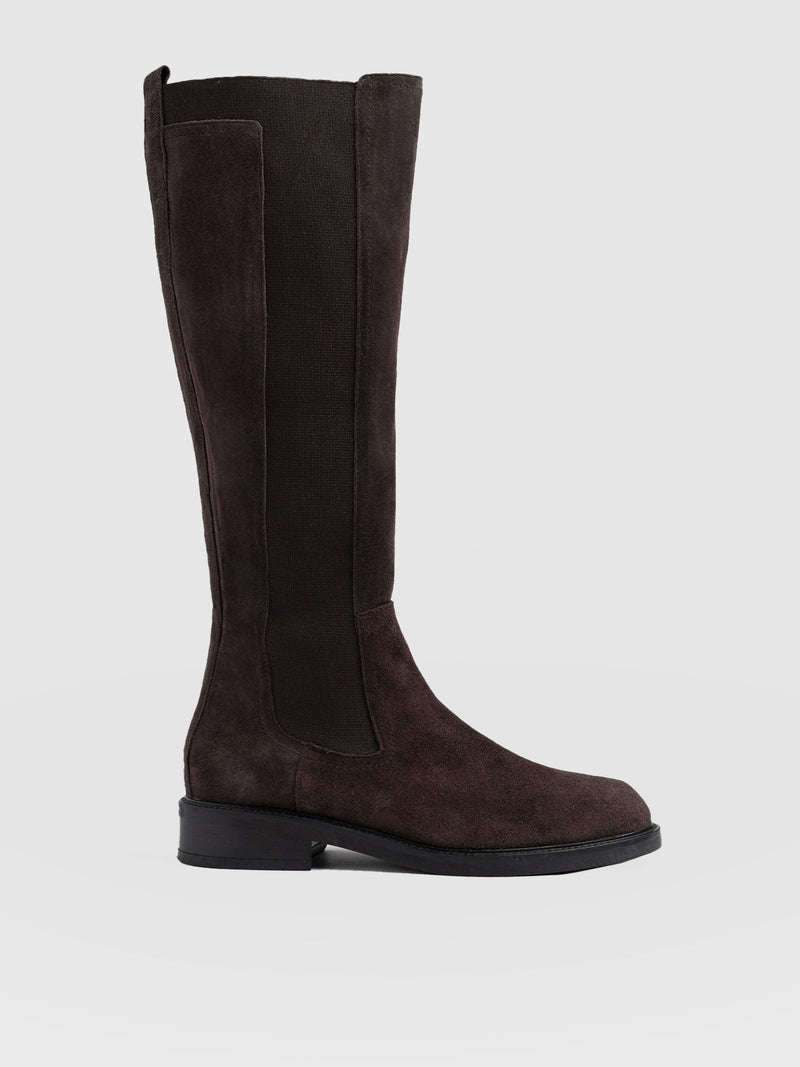 Evelyn Knee High Boot Brown - Women's Leather Boots | Saint + Sofia® US