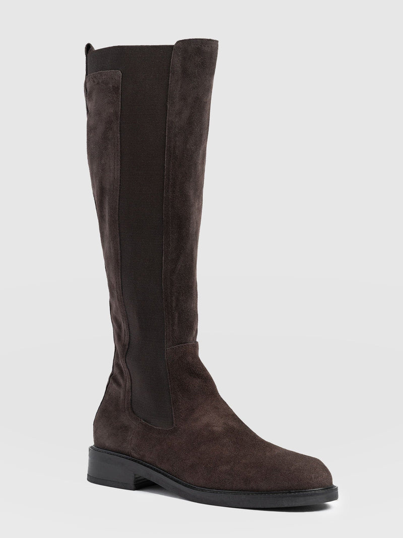 Evelyn Knee High Boot Brown - Women's Leather Boots | Saint + Sofia® US