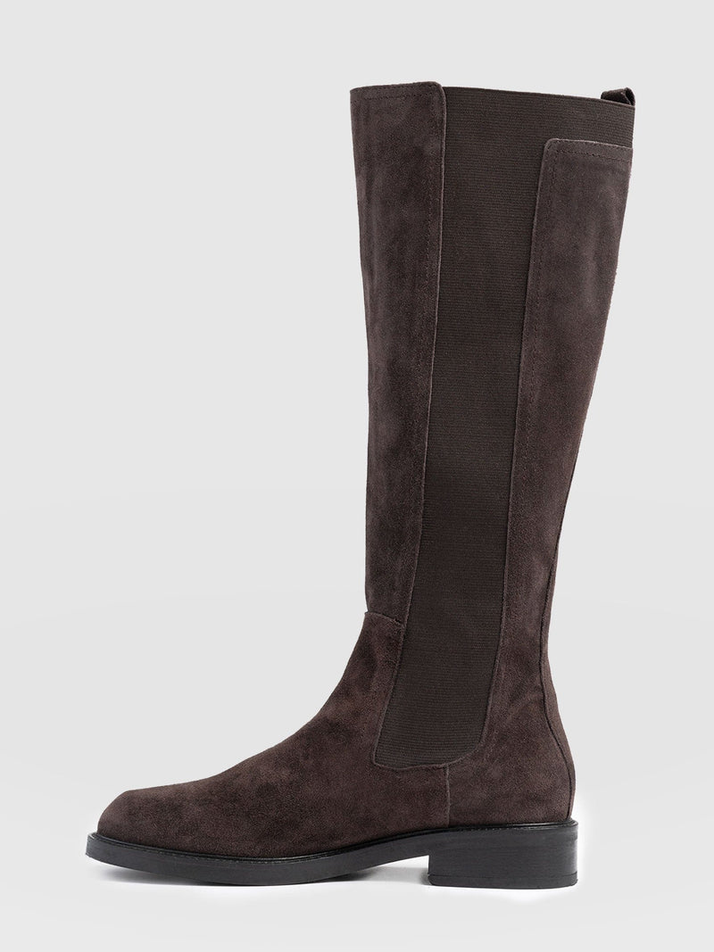 Evelyn Knee High Boot Brown - Women's Leather Boots | Saint + Sofia® US