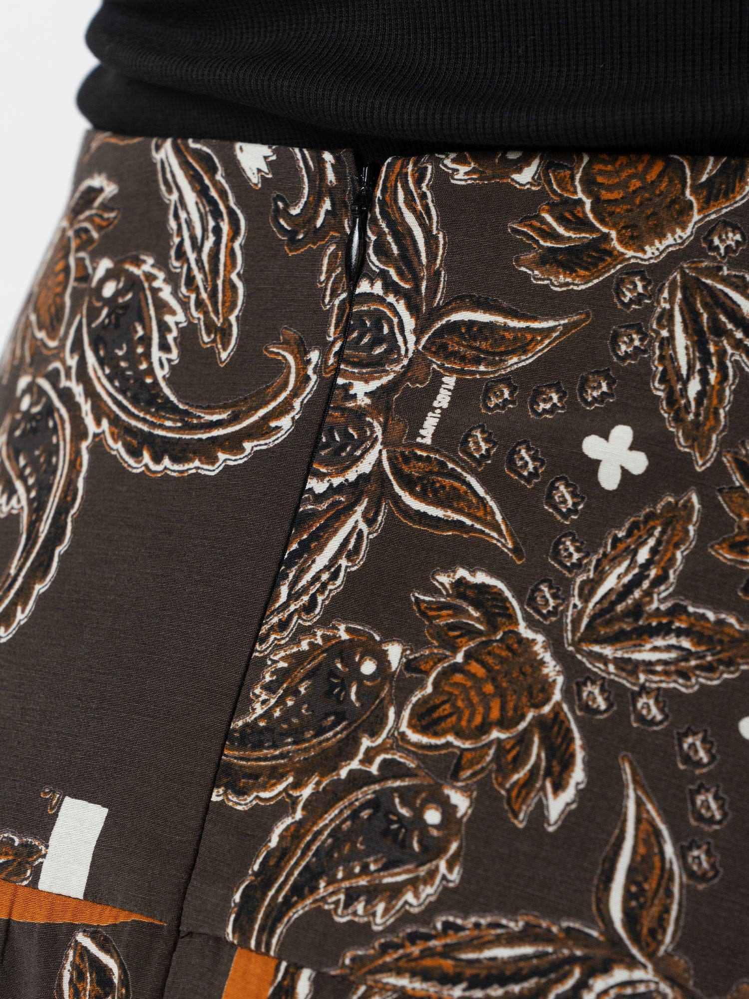 Everly Pleated Skirt - Brown Paisley - Women's Skirts | Saint + Sofia? USA