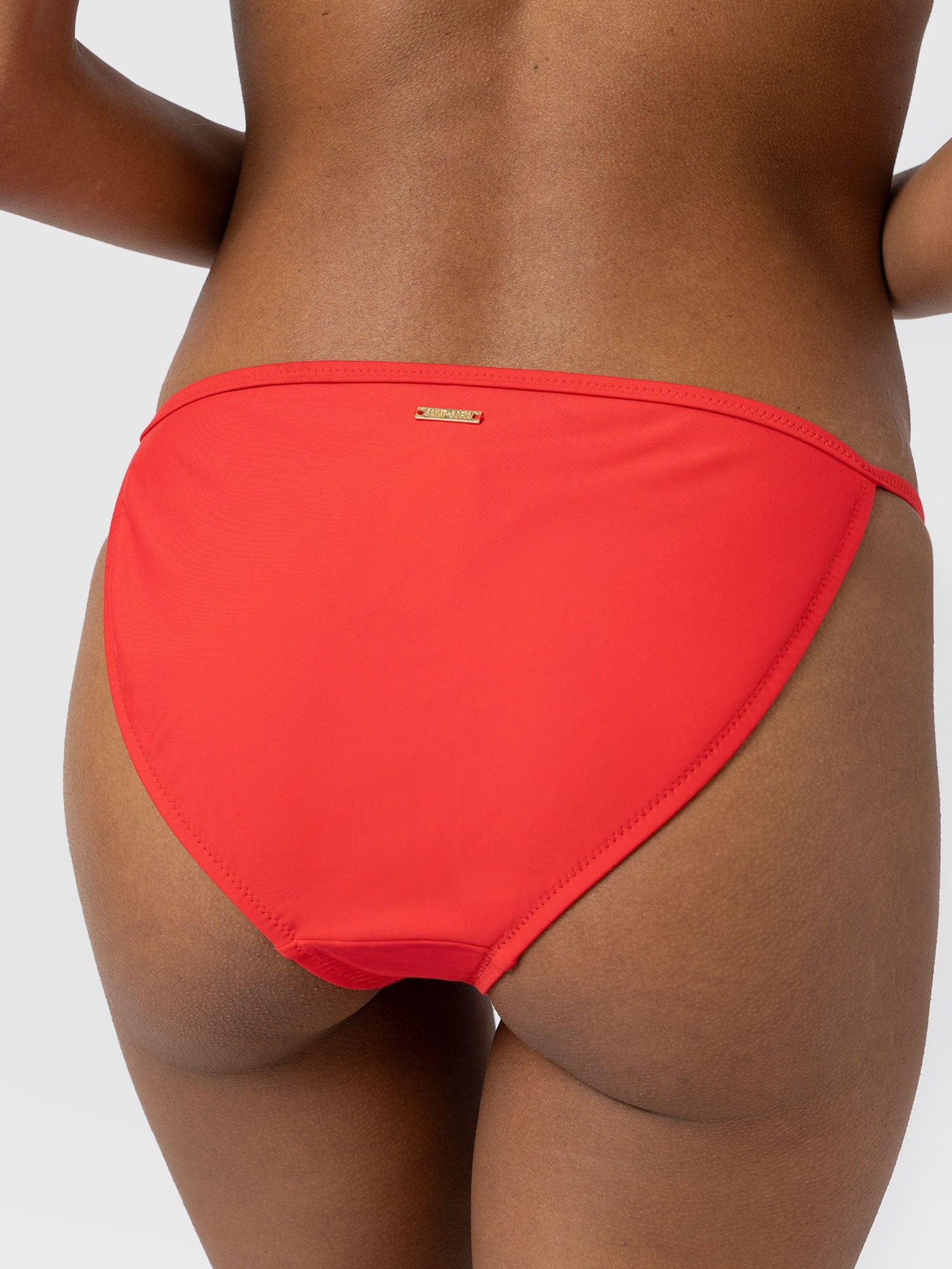 Faye Adjustable Bikini Bottom - Red - Women's Swimwear | Saint + Sofia® USA