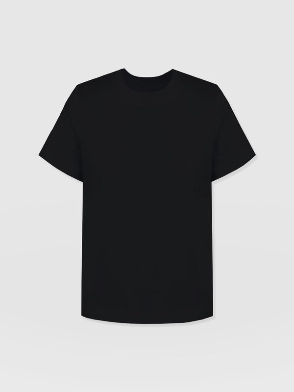 Finsbury Crew Neck Tee - Black - Women's T-shirts | Saint + Sofia® USA