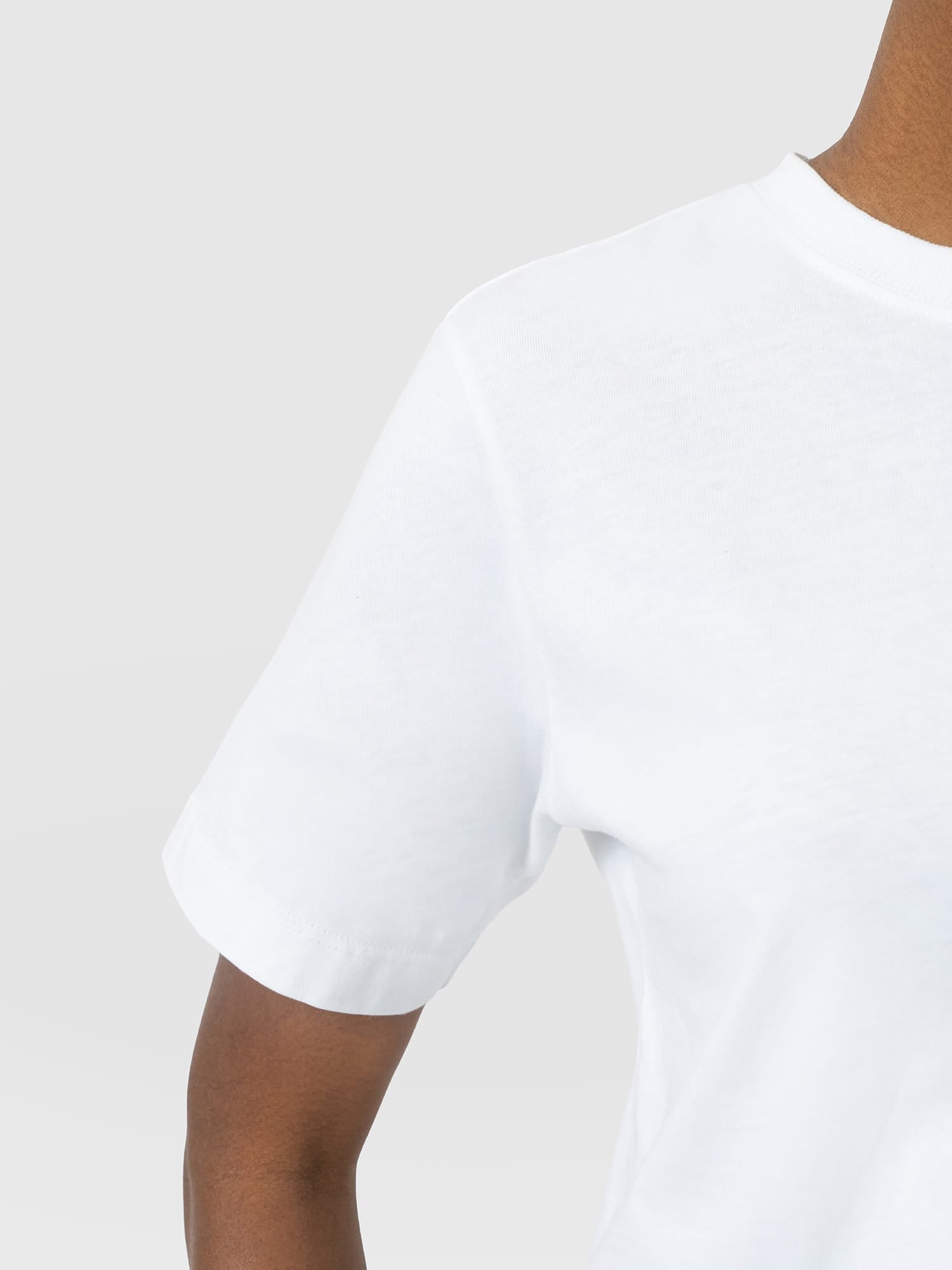 Finsbury Crew Neck Tee White - Women's T-Shirts | Saint and Sofia® USA