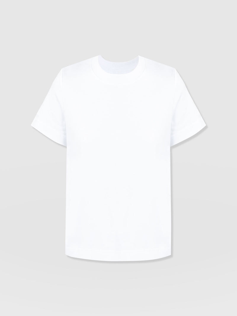 Finsbury Crew Neck Tee White - Women's T-Shirts | Saint + Sofia® UK