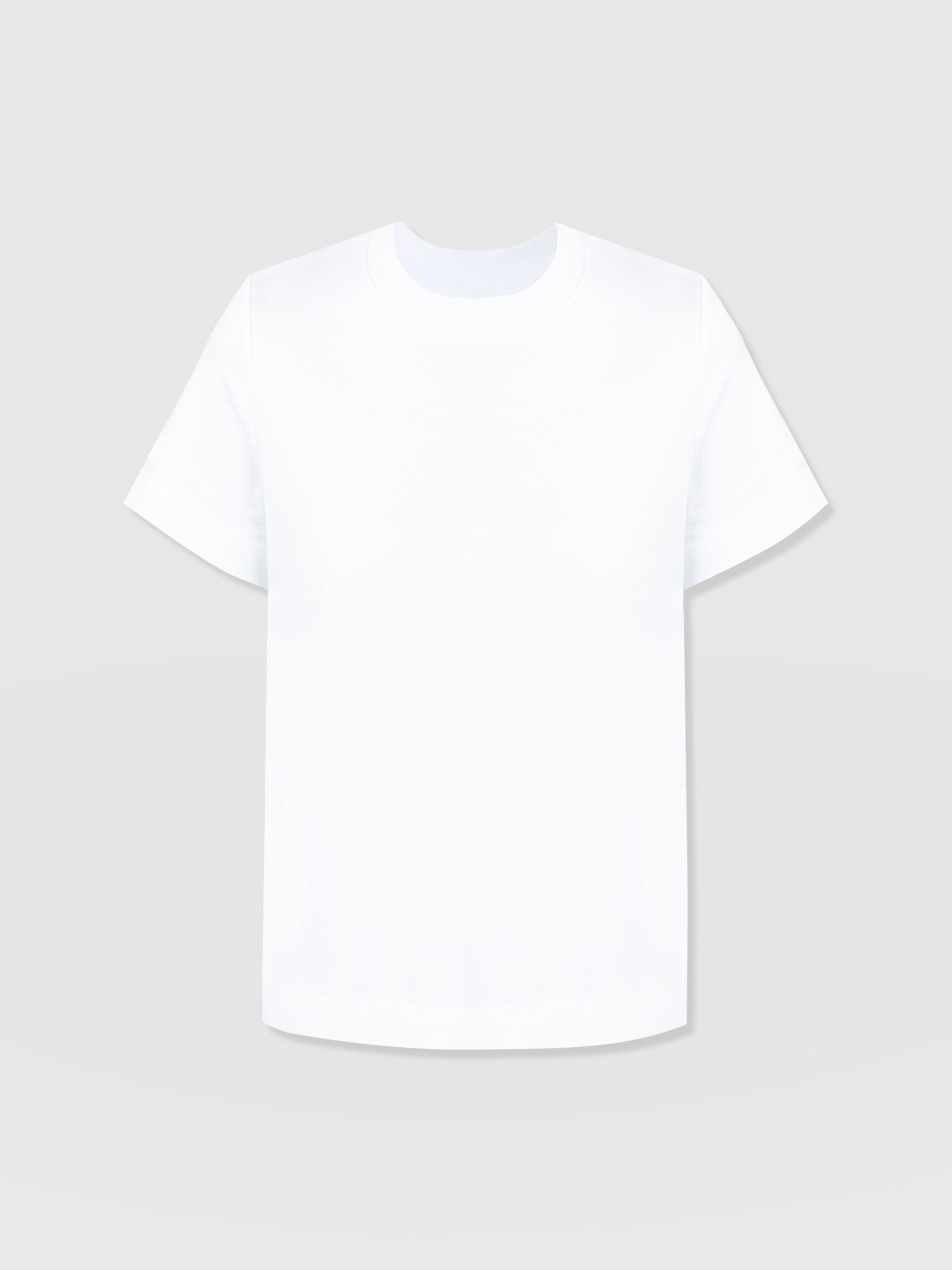 Finsbury Crew Neck Tee White - Women's T-Shirts | Saint + Sofia® UK