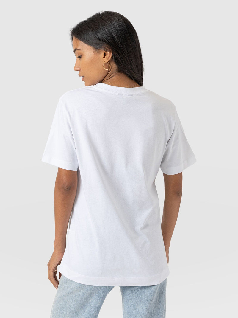 Finsbury Crew Neck Tee White - Women's T-Shirts | Saint + Sofia® USA