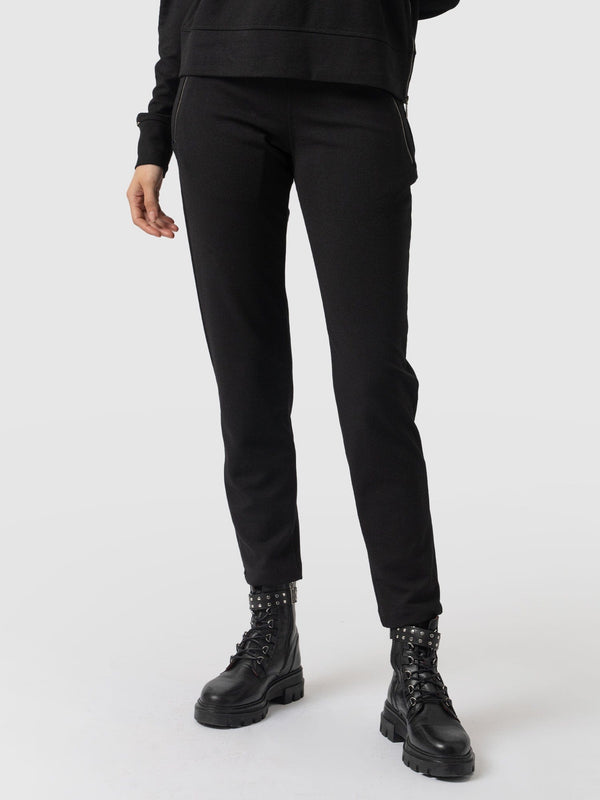 Finsbury Zip Pant Black - Women's Trousers | Saint + Sofia® USA