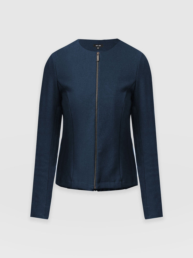 Florence Jacket - Navy - Women's Jackets | Saint + Sofia® USA